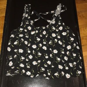 FOREVER21 floral crop top